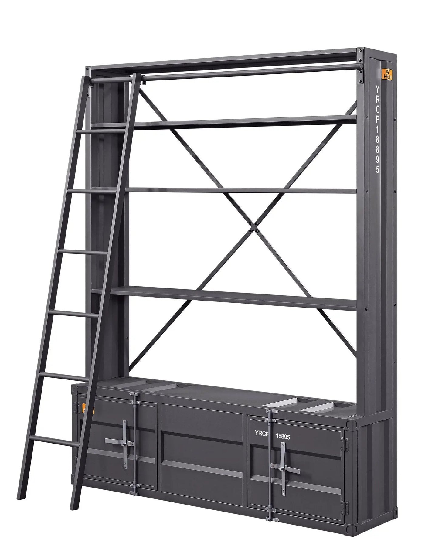 Cargo - Bookshelf & Ladder by Unique Piece Furniture