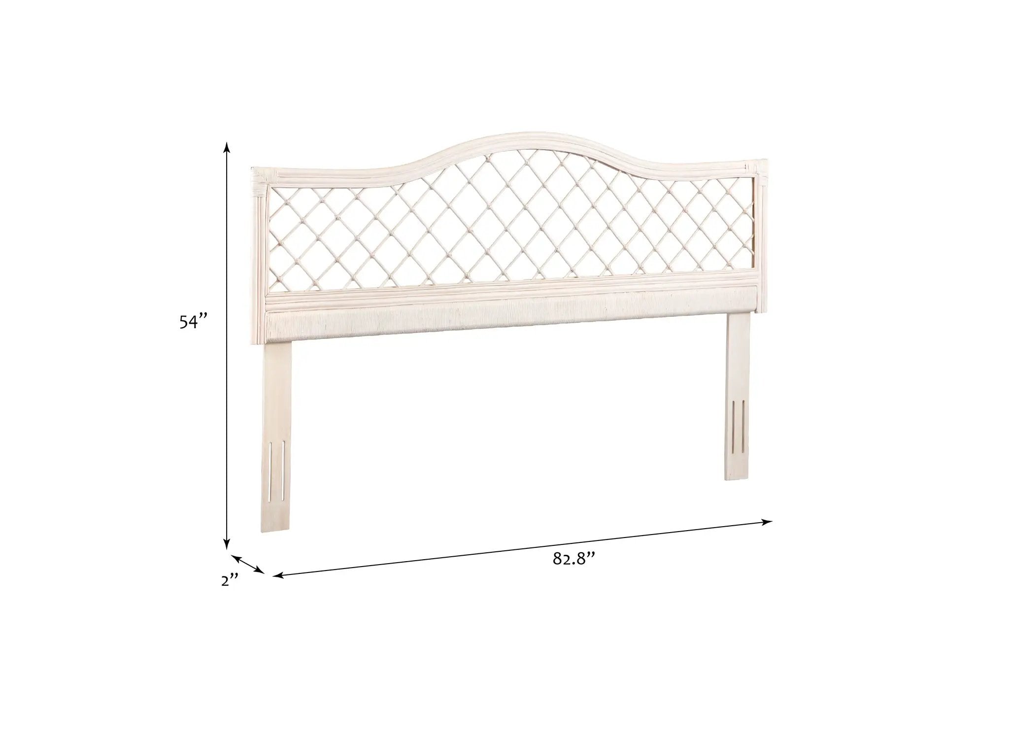 King Size Rattan Headboard Adjustable Bed by HouseOfZazla