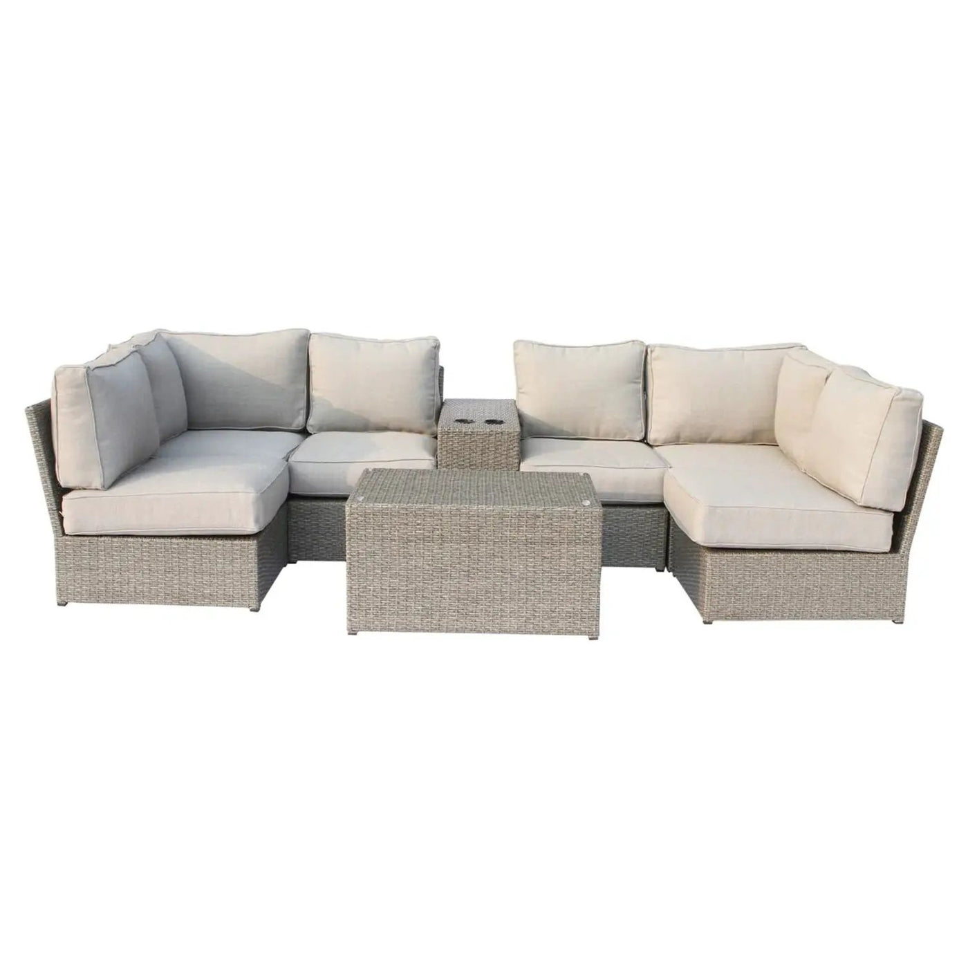 Stylish Modular Wicker Patio Seating Group by HouseOfZazla