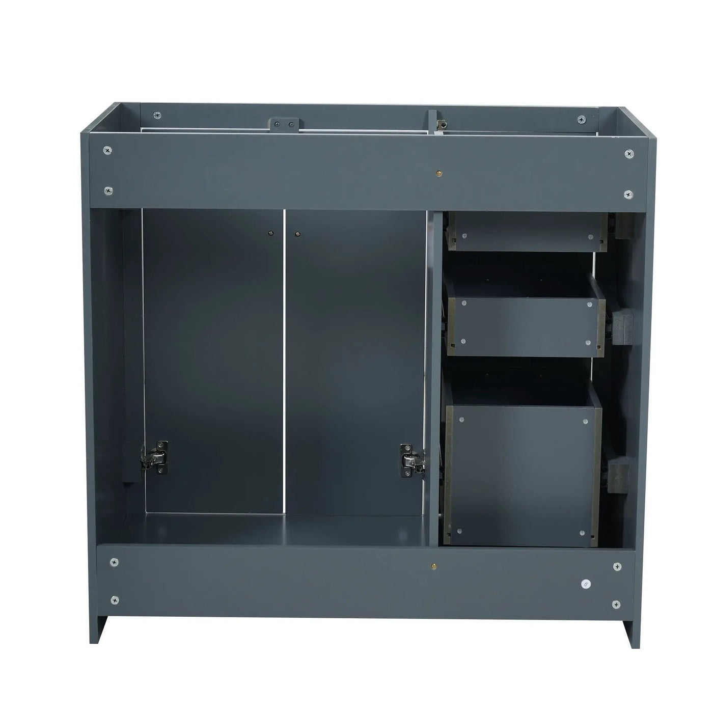 Retro Style Bathroom Vanity, 3 Drawers & Soft Closing Doors by HouseOfZazla