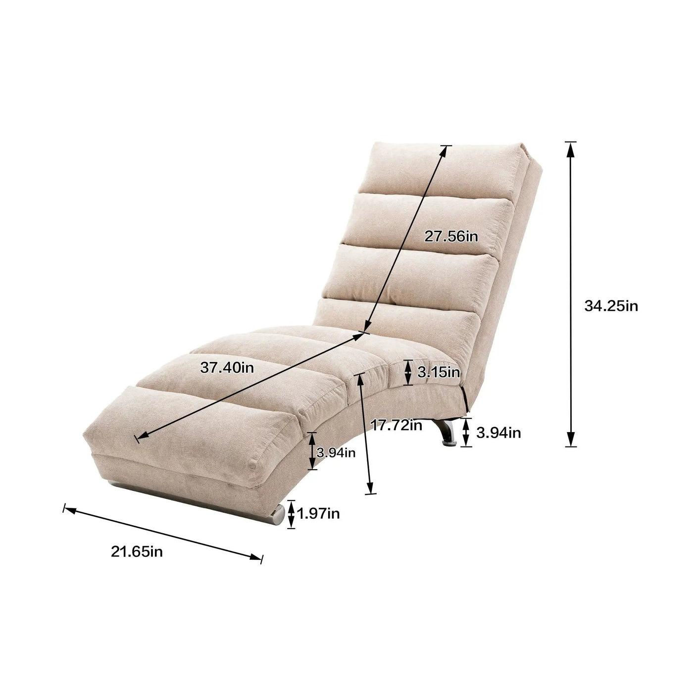 Massage Chaise Lounge Indoor With Remote Control by HouseOfZazla