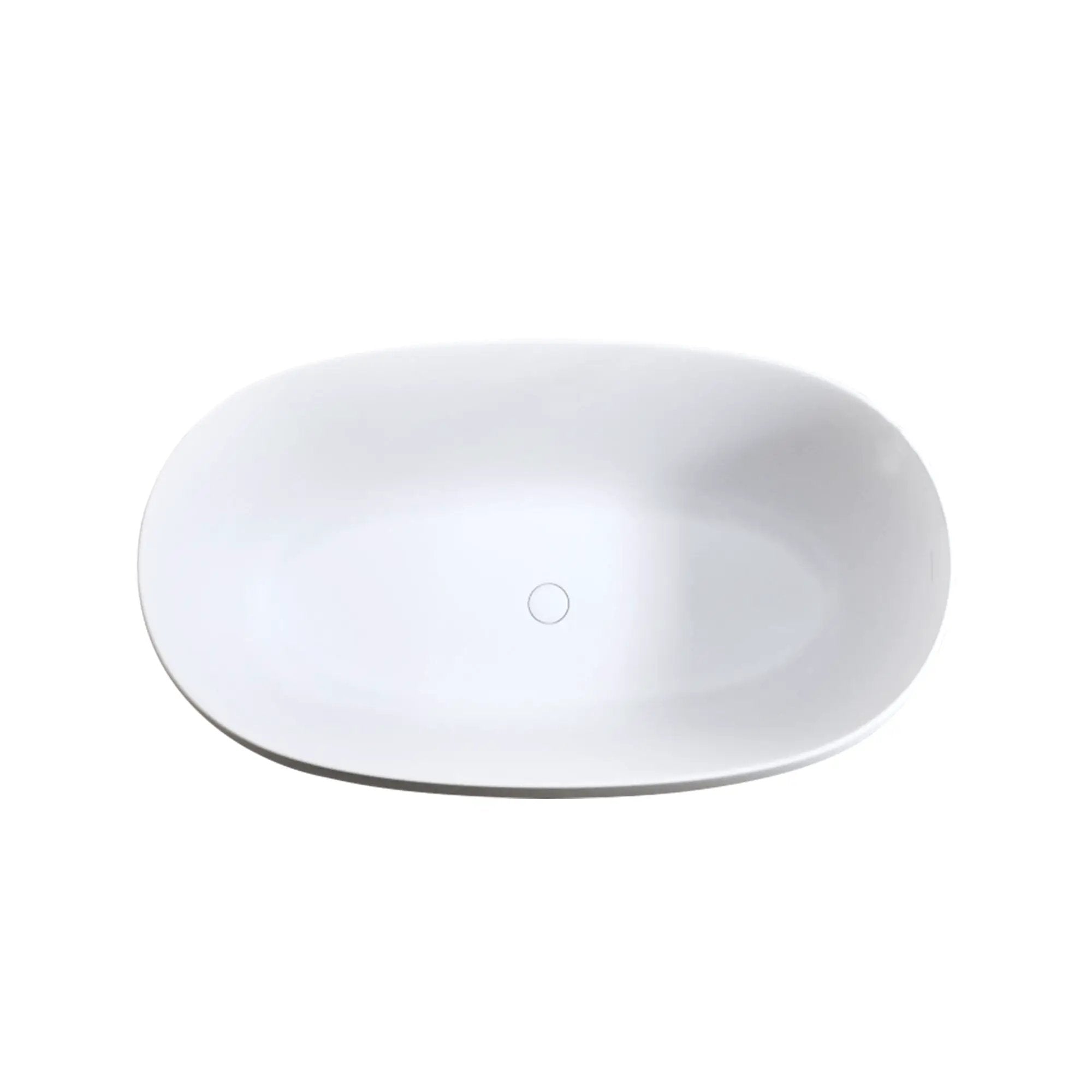 47'' Independent Solid Surface Resin Stone Bathtub by HouseOfZazla