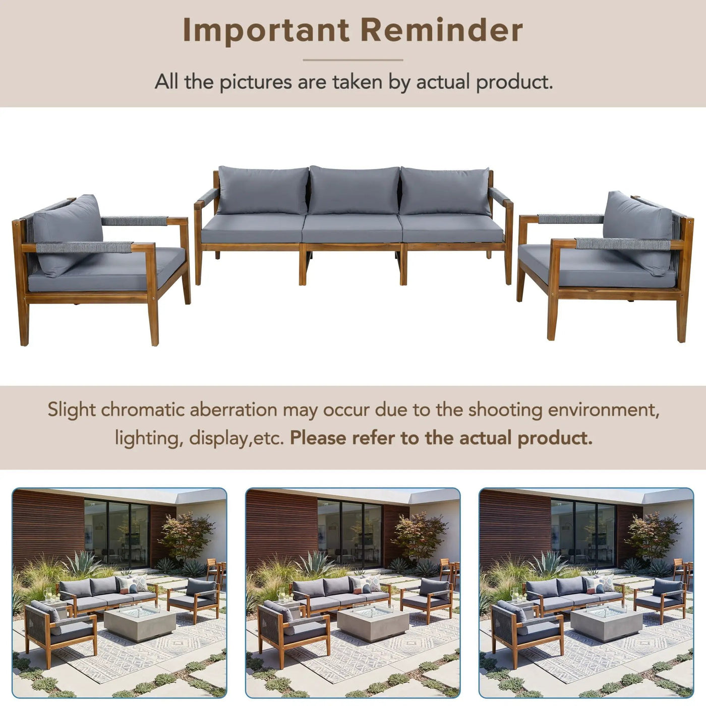 3 Piece Outdoor Sectional Sofa Set by HouseOfZazla