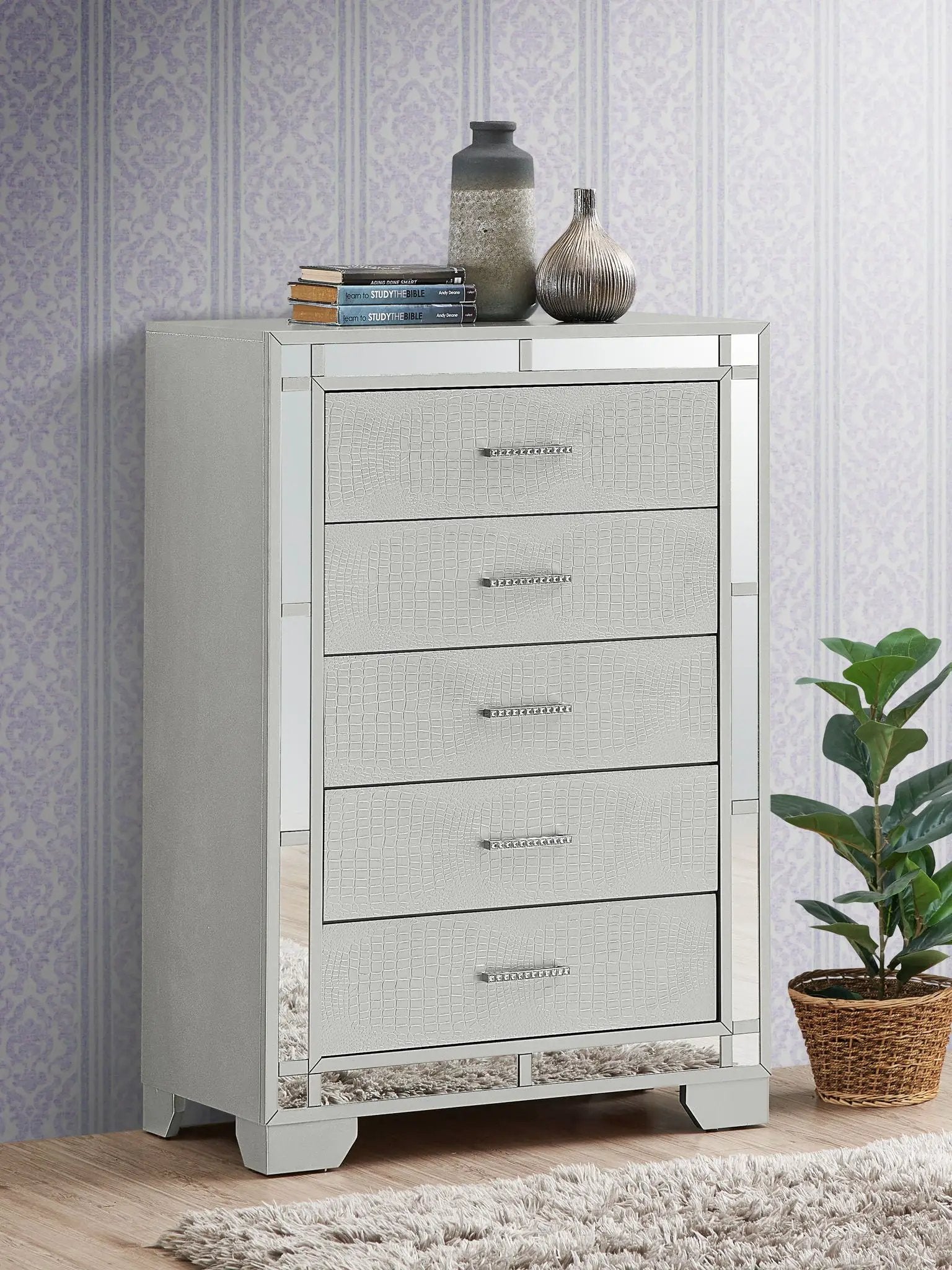 Madison - Chest - Silver Champagne by Unique Piece Furniture