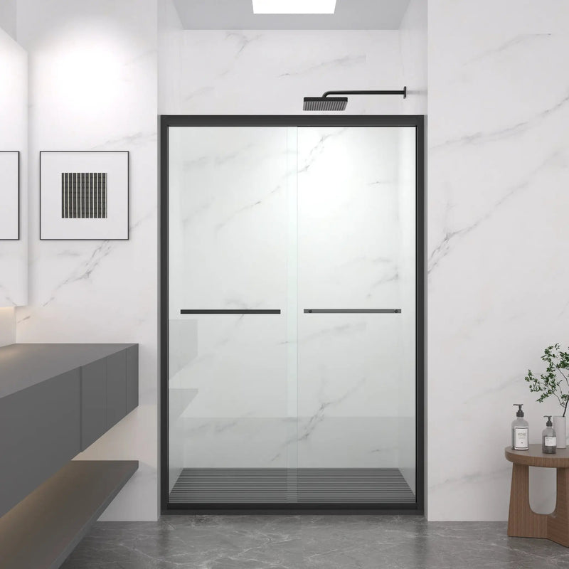 Aluminum Frame Double Sliding Shower Door by HouseOfZazla