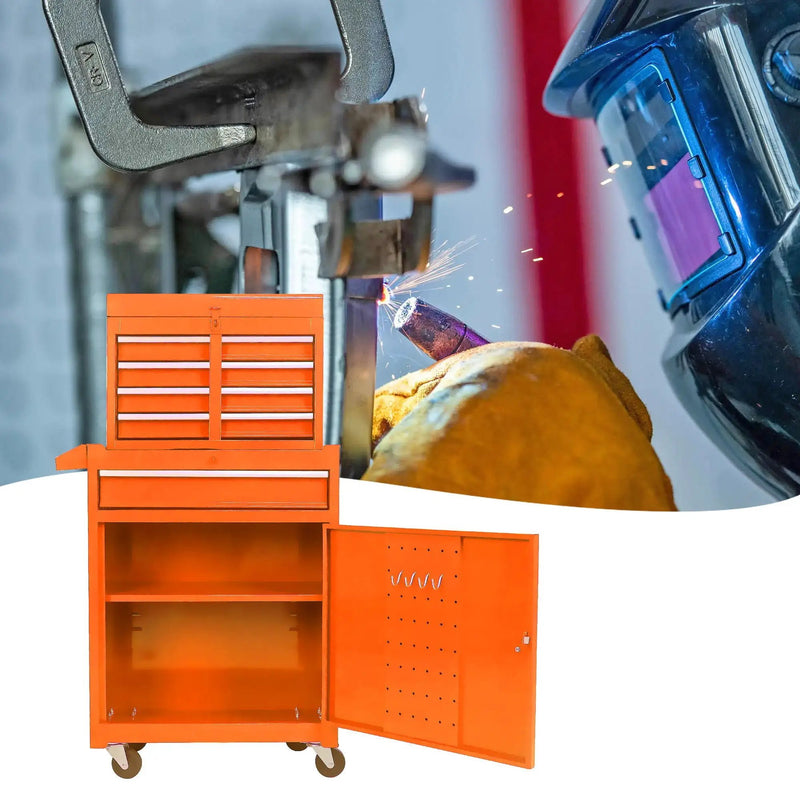 High Capacity Rolling Tool Chest With Wheels And Drawers, Storage Cabinet by HouseOfZazla