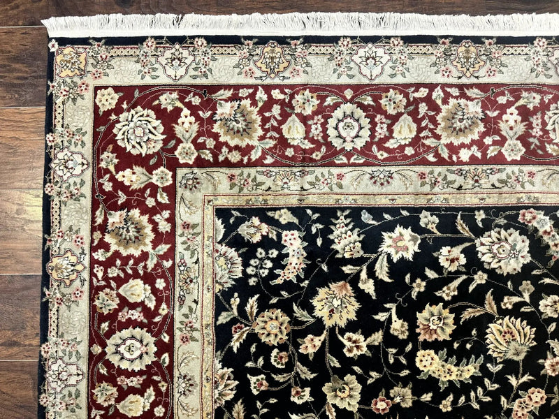 Black Pak Persian Rug 8x10, Floral Allover by Jewel Rugs
