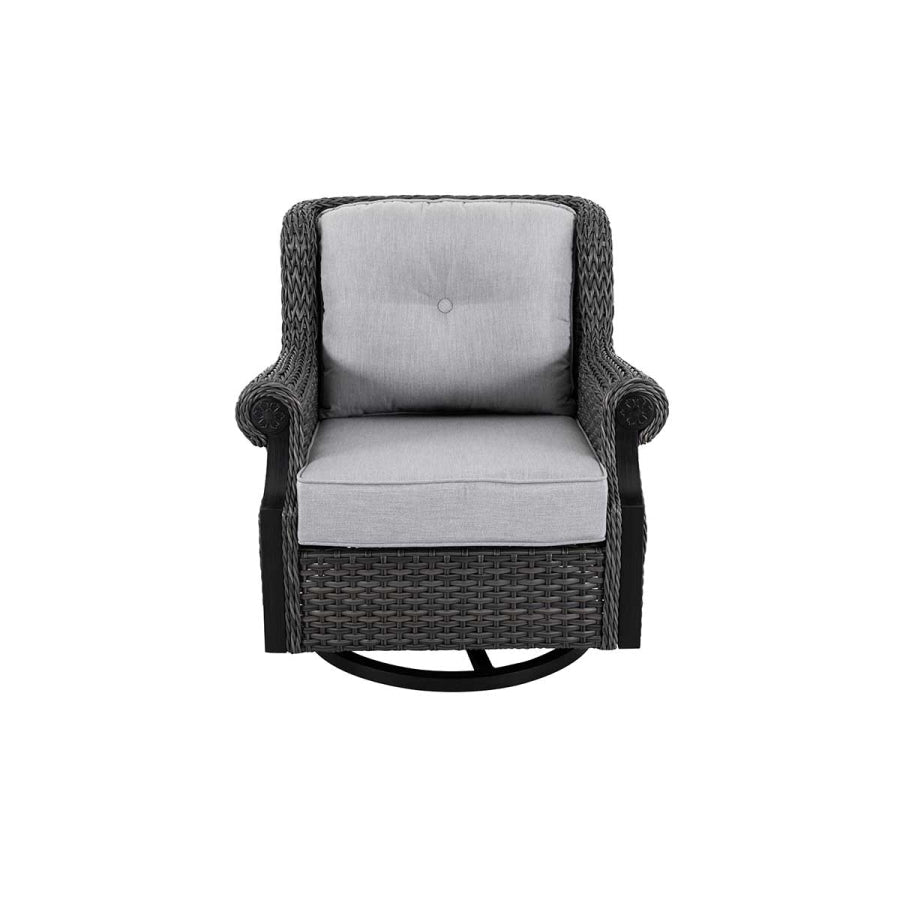 2 Lassen Wicker Swivel Rocking Chair, photo 3 of 7