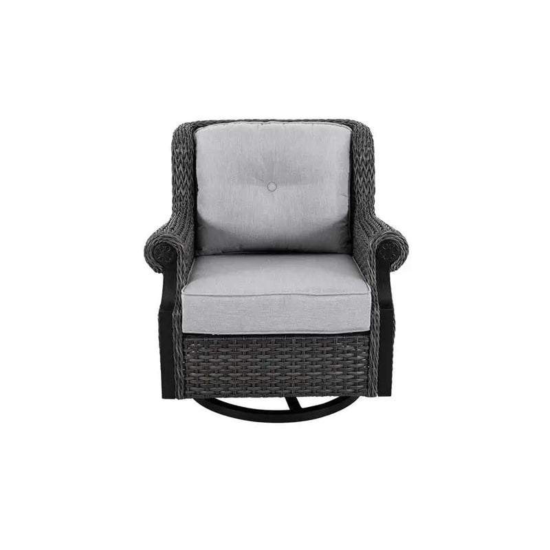 2 Lassen Wicker Swivel Rocking Chair by Outdoor-USA®