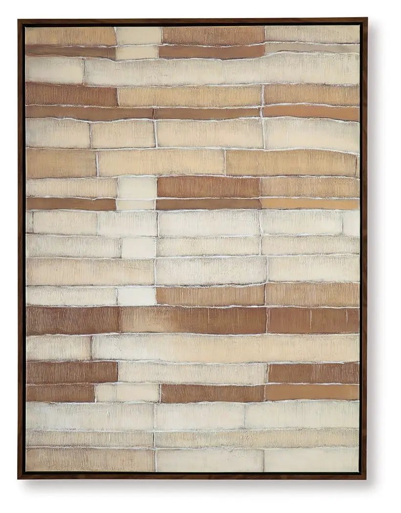 Kalanmore - Wall Art - Brown / Tan / White by Unique Piece Furniture
