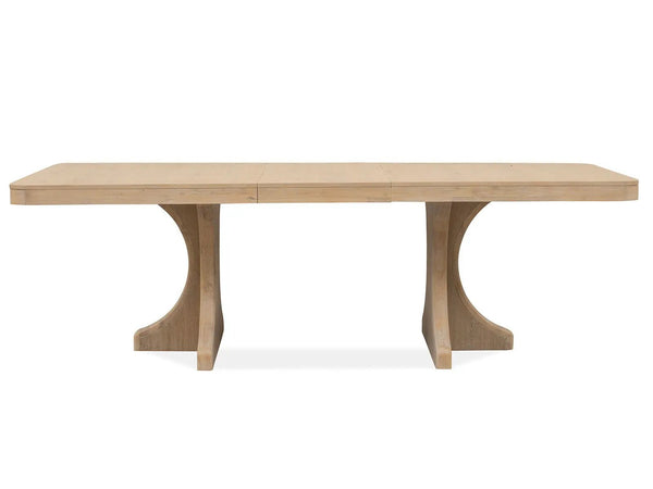 Somerset - Trestle Dining Table - Butternut and Omari Natural