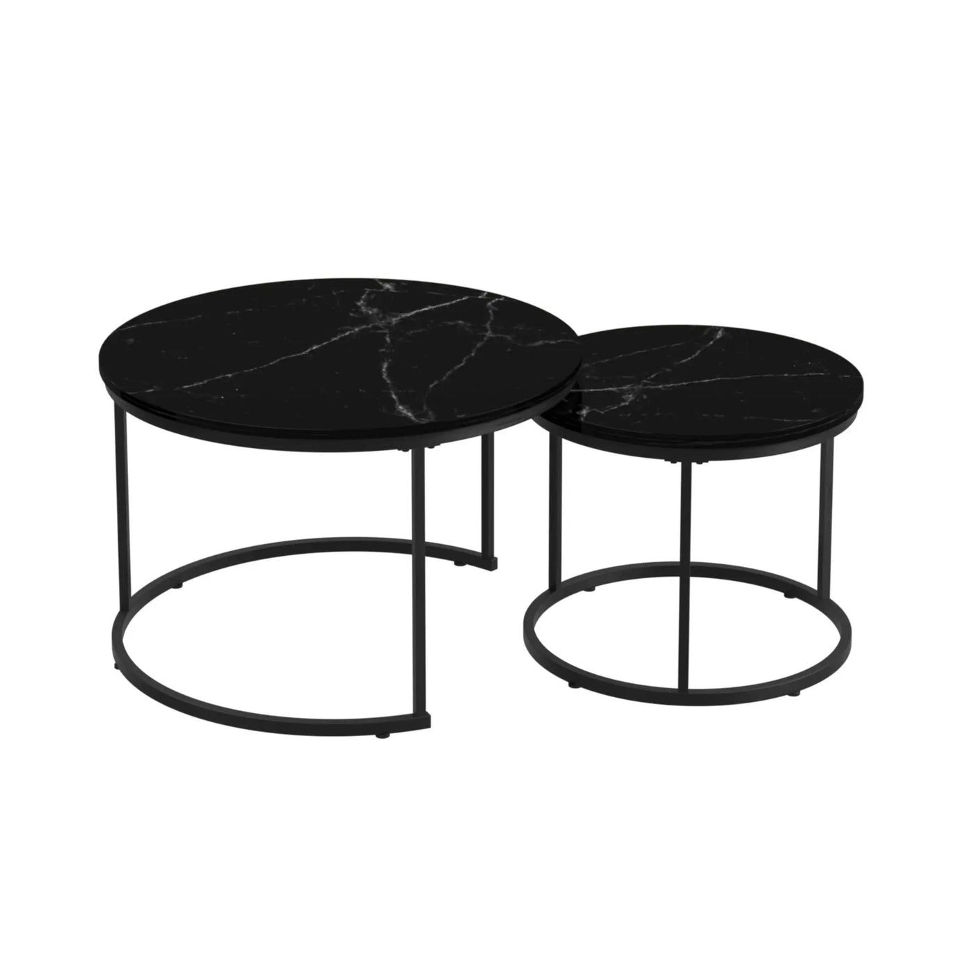 Round Nesting Coffee Table (Set of 2) by HouseOfZazla