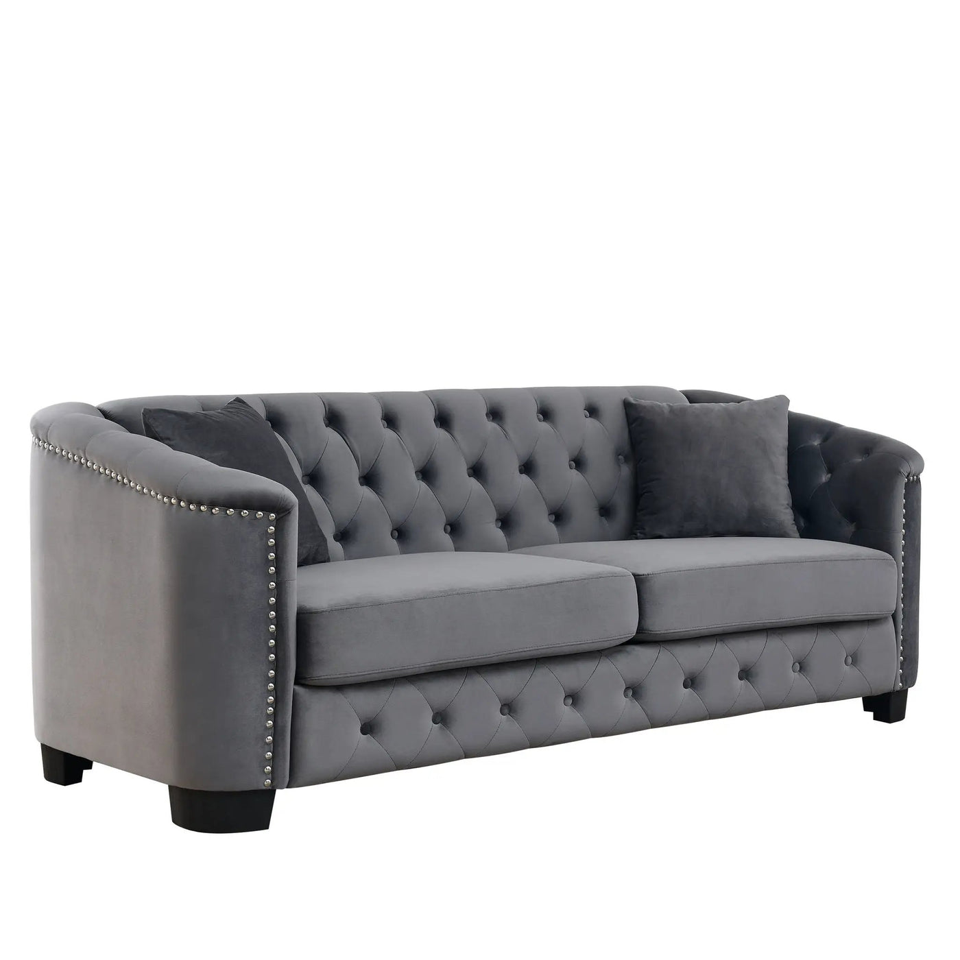 Modern Chesterfield Sofa With Tufted Backrest For Living Room by HouseOfZazla