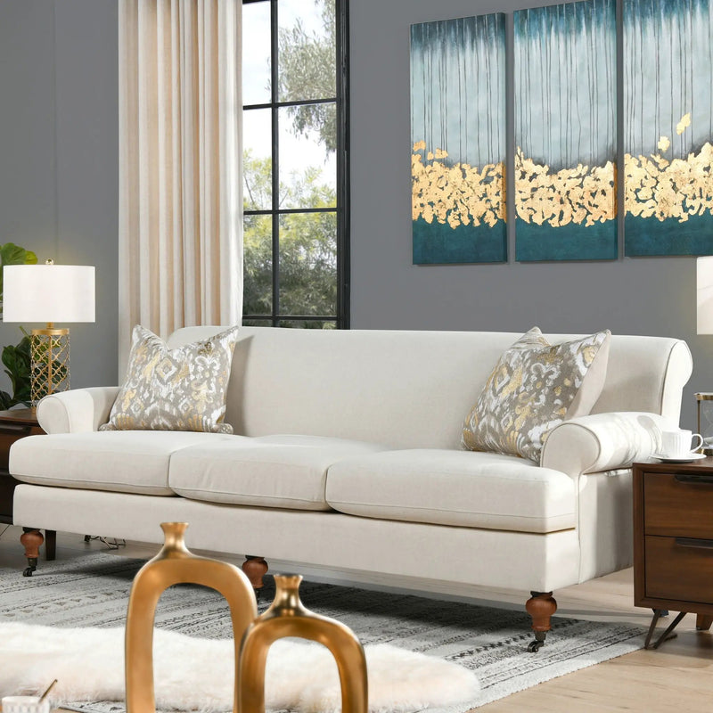 Alana Lawson - Three Cushion Tightback Sofa by HouseOfZazla