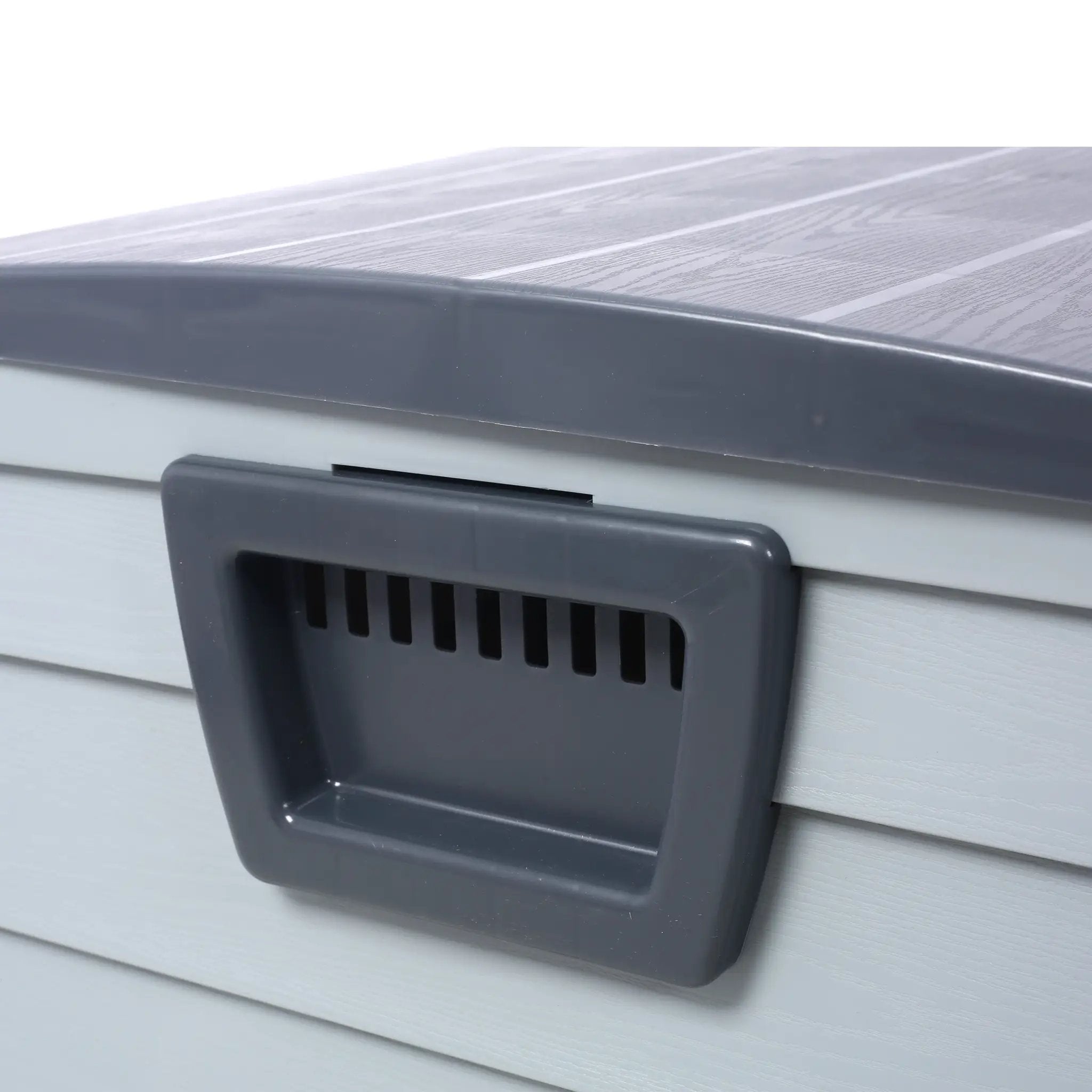 75 Gallon Resin Deck Box Storage Shed by HouseOfZazla