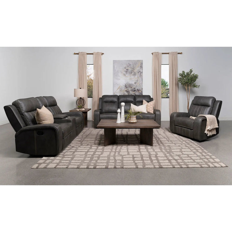 Forrest - Recliner Chair With Tufted Upholstery - Gray