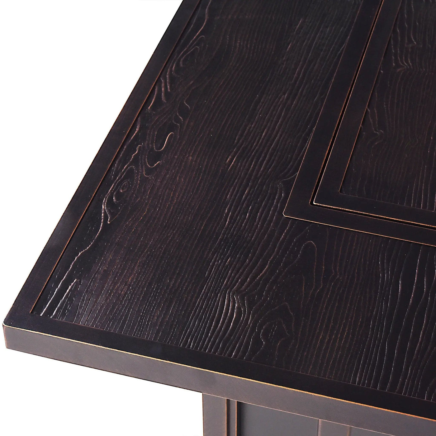 Aluminum 42-in Square Propane Fire Table with Beads, Covers and Lid by Sharicks