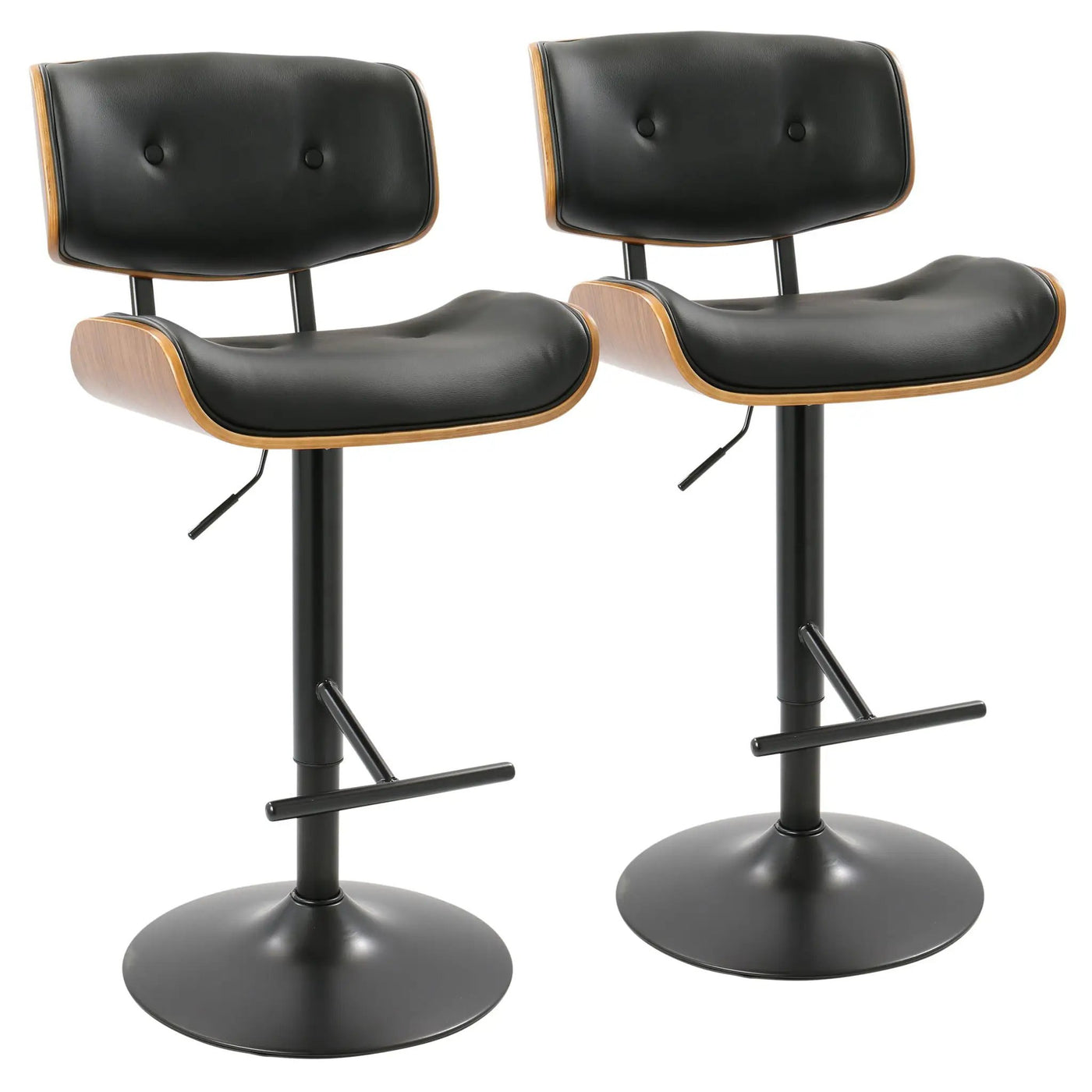 Lombardi - Mid Century Modern Adjustable Barstool by HouseOfZazla