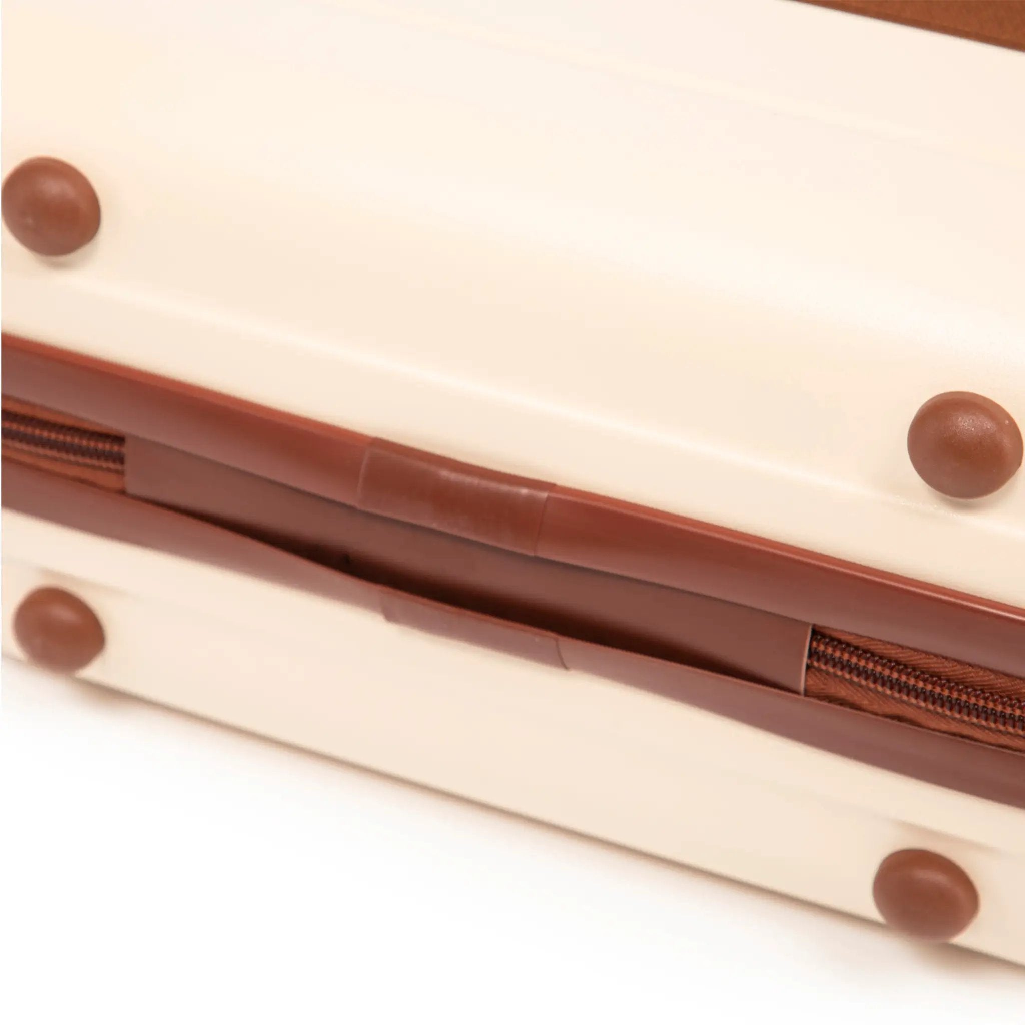14'/20' 2-Piece Beige ABS Spinner Wheel Luggage Set by HouseOfZazla