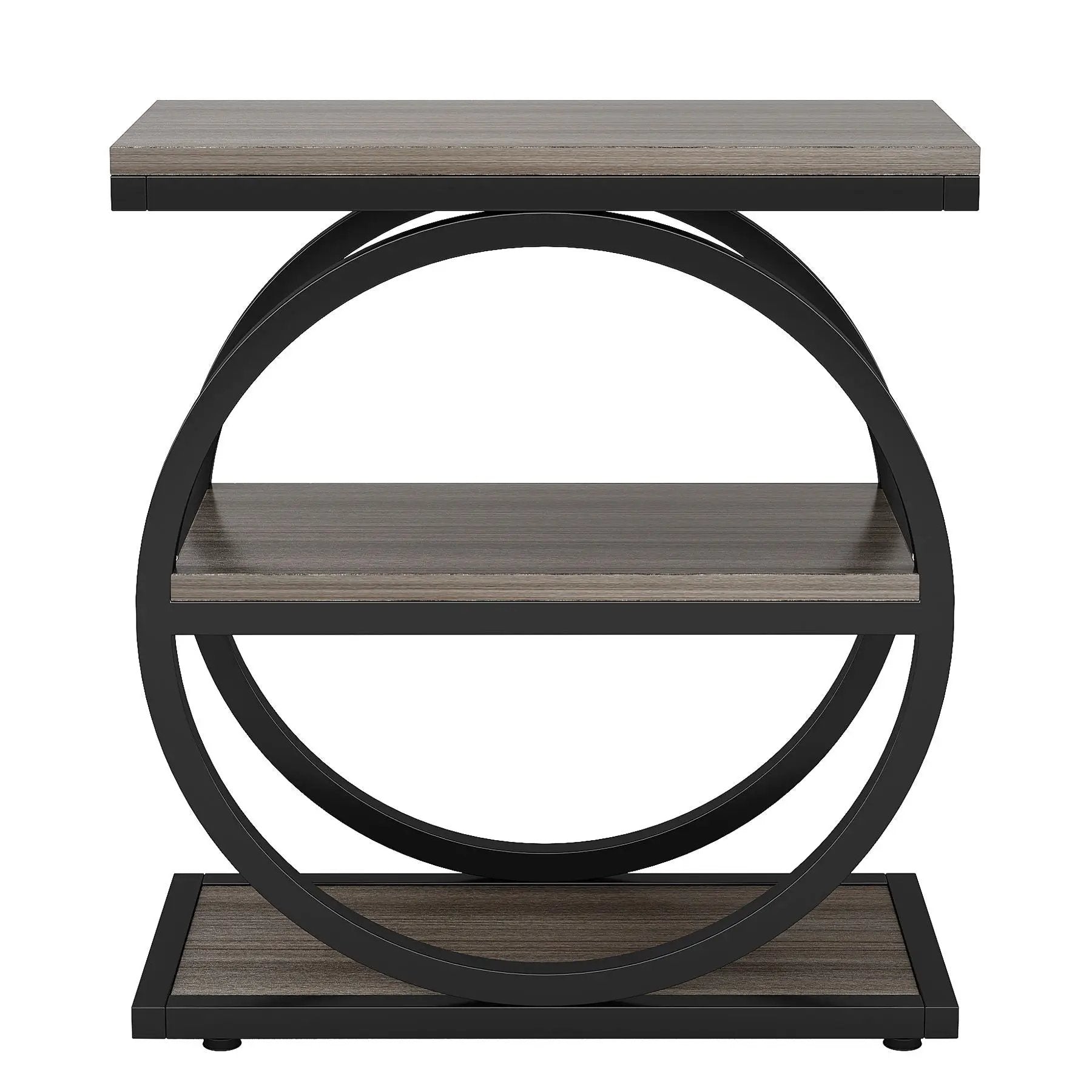Industrial Narrow End Table With 3 Shelves by HouseOfZazla