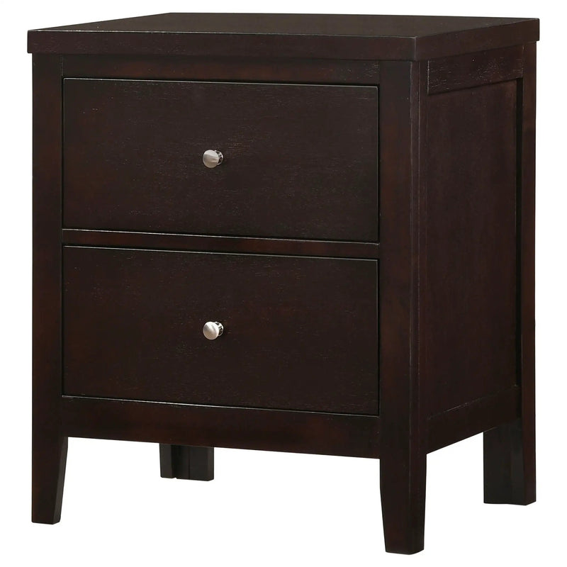Carlton 2-drawer Nightstand Cappuccino by Unique Piece Furniture