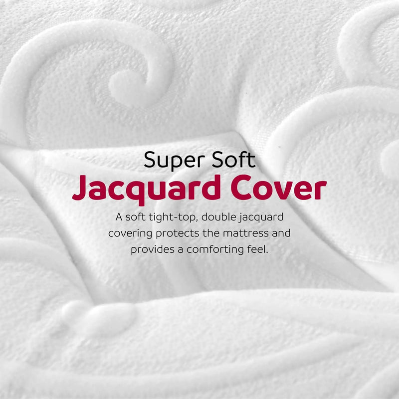 13" Ultra Plush Gel Memory Foam Mattress For Bed With Double Layered Jacquard Cover - Gray / White - King by HouseOfZazla