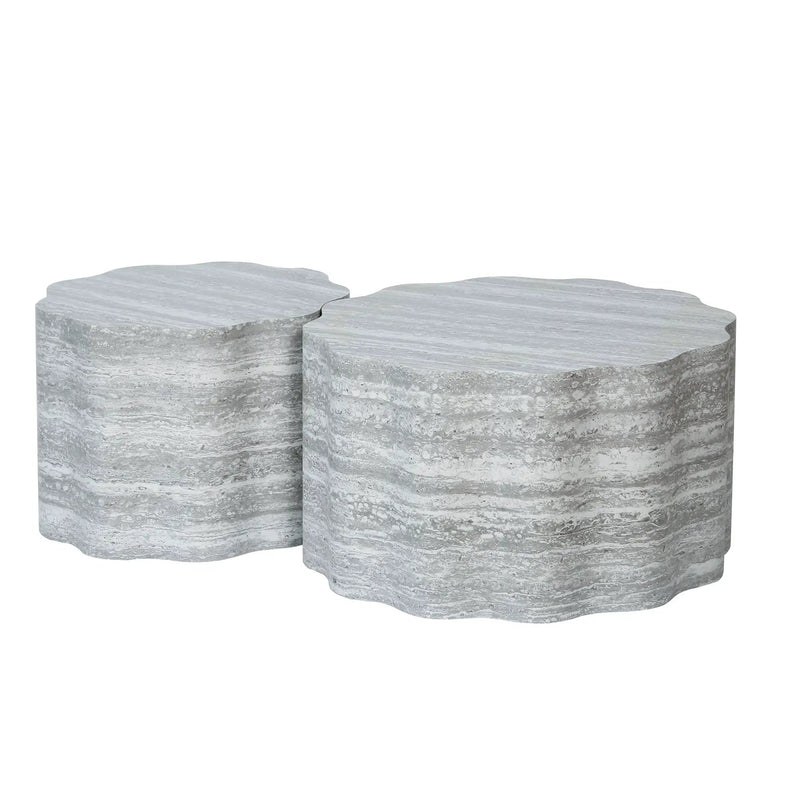 Set of 2 Round Coffee Tables by HouseOfZazla