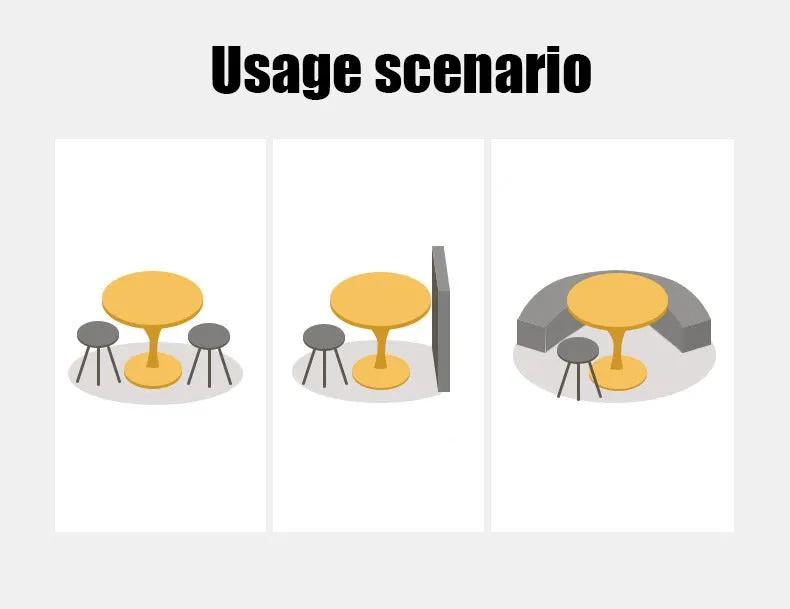 Modern Black Round Table by HouseOfZazla