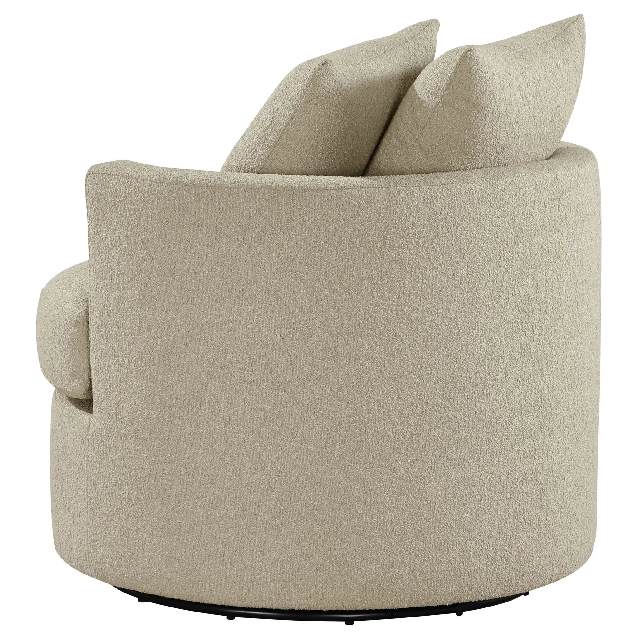 Debbie Upholstered Swivel Accent Chair Camel by Unique Piece Furniture