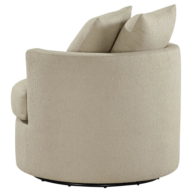 Debbie Upholstered Swivel Accent Chair Camel by Unique Piece Furniture