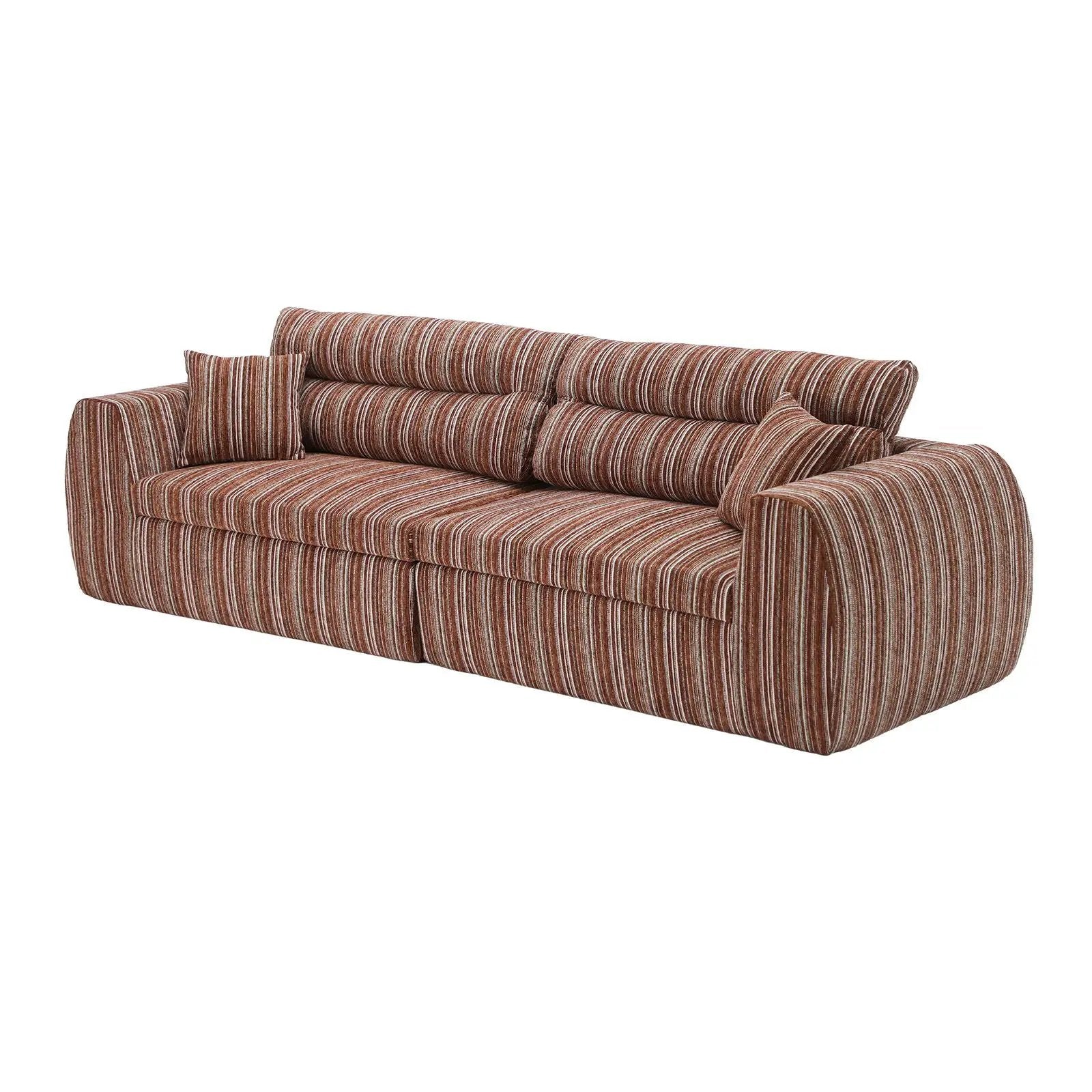 3 Seater, Couch With Throw Pillows For Living Room by Unique Piece Furniture