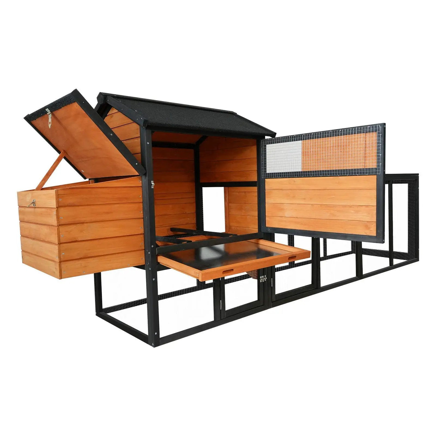Chicken Coop With Run And Nesting Box by HouseOfZazla