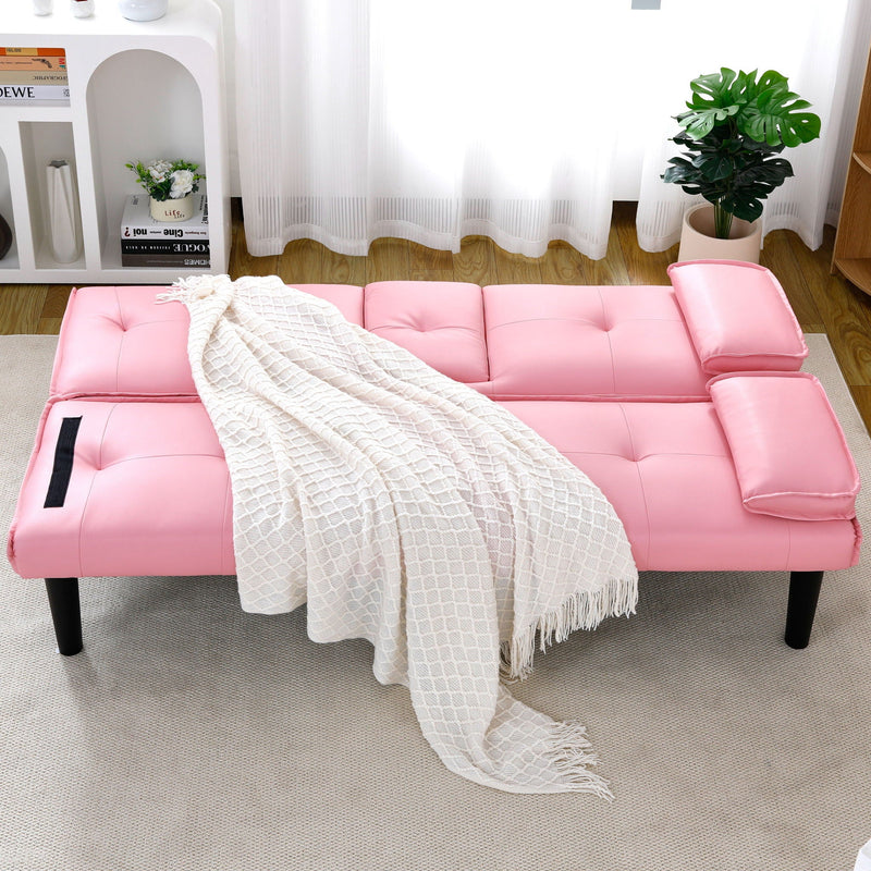 Sofa Bed With Foldable Design And Cup Holder by HouseOfZazla