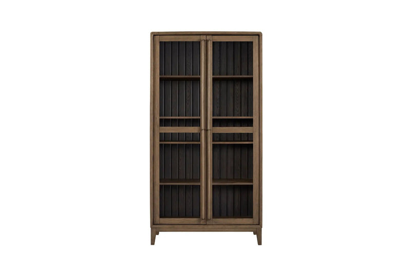 Display Cabinet - Latte / Peppercorn by Unique Piece Furniture