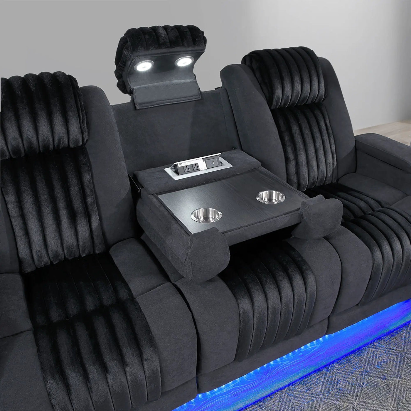 Duran - Power Reclining Set With Power Headrest by HouseOfZazla