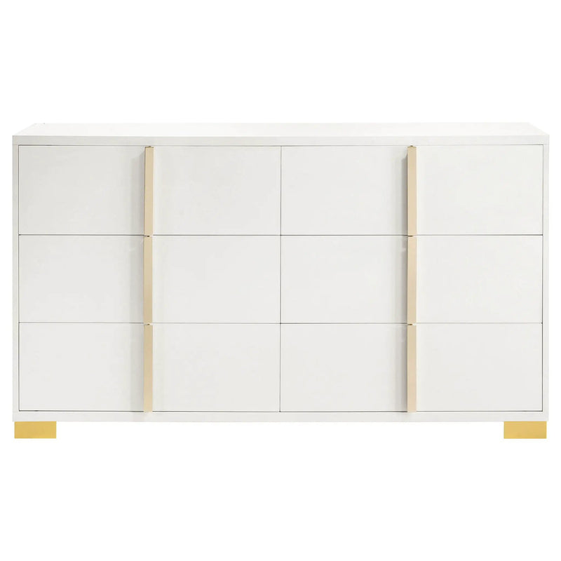 Marceline 6-drawer Dresser White by Unique Piece Furniture