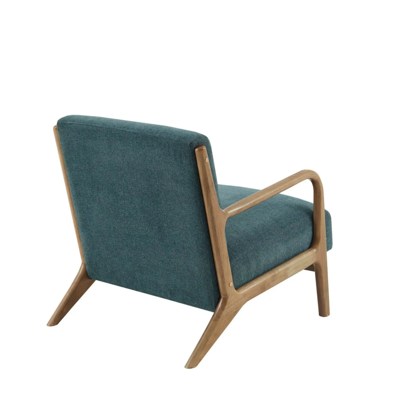 Mid-Century Style Lounge Chair With Upholstered Seat by HouseOfZazla