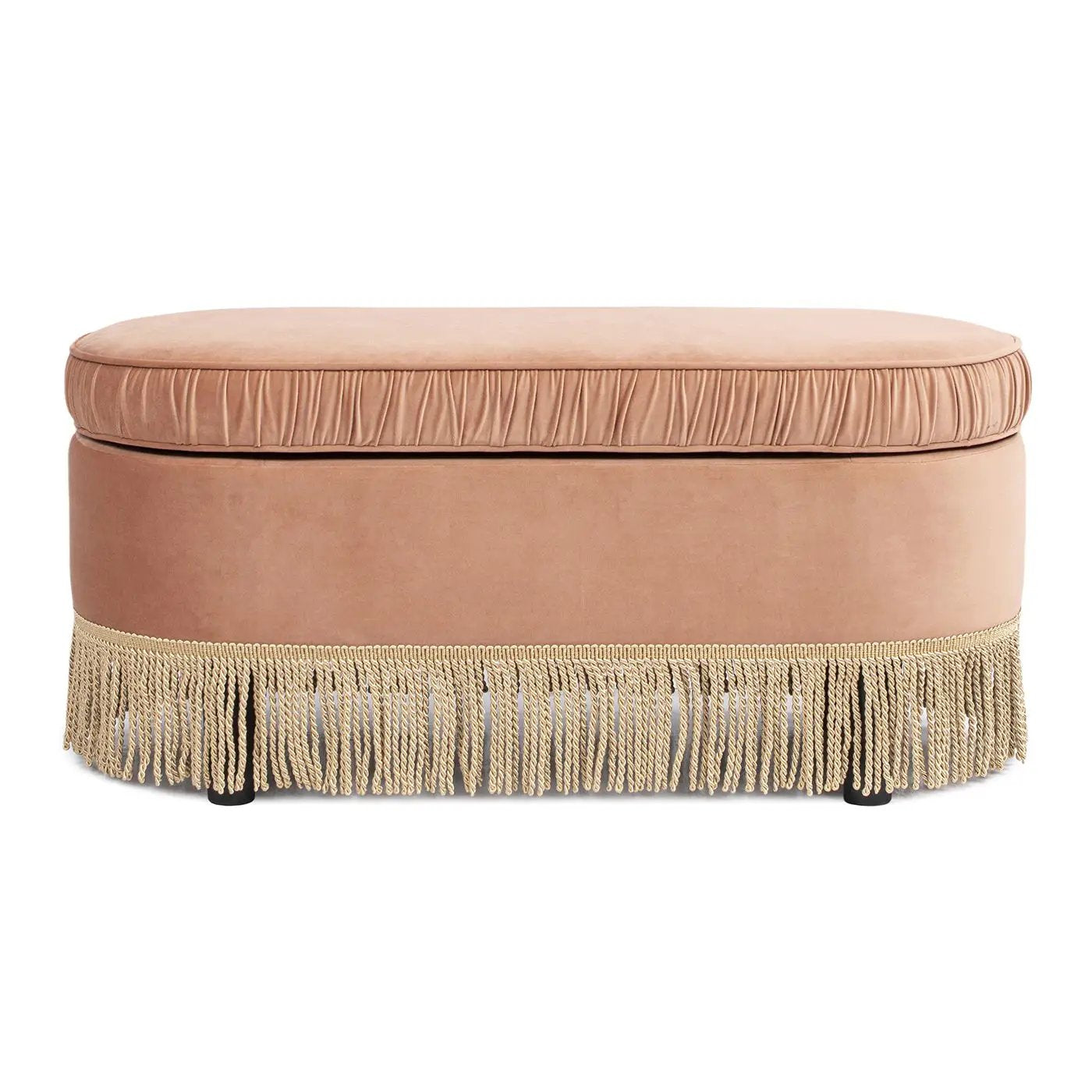 Serena - Contemporary Design Oval Storage Bench Ottoman by Unique Piece Furniture