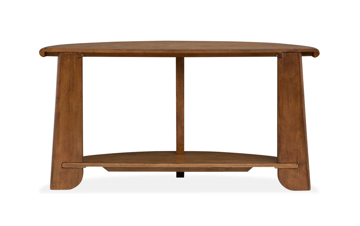 Tanner - Demilune Sofa Table - Tawny Brown, photo 6 of 7