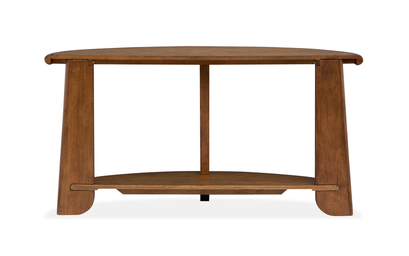 Tanner - Demilune Sofa Table - Tawny Brown, photo 6 of 7