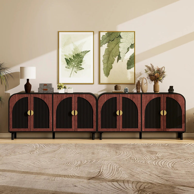 Vintage Arched Sideboard Cabinet with Mid-Century Vintage Style by HouseOfZazla