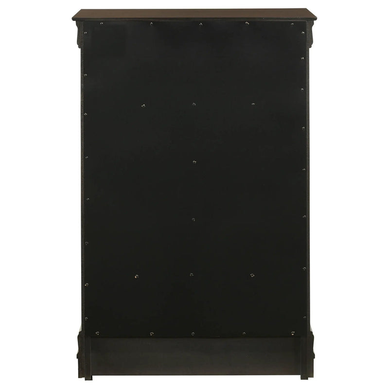 Louis Philippe 5-drawer Bedroom Chest Cappuccino by Unique Piece Furniture