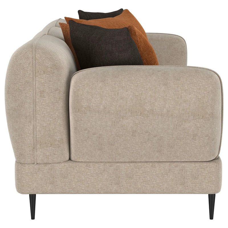 Jade 2-piece Chenille Upholstered Sofa Set Latte by Unique Piece Furniture