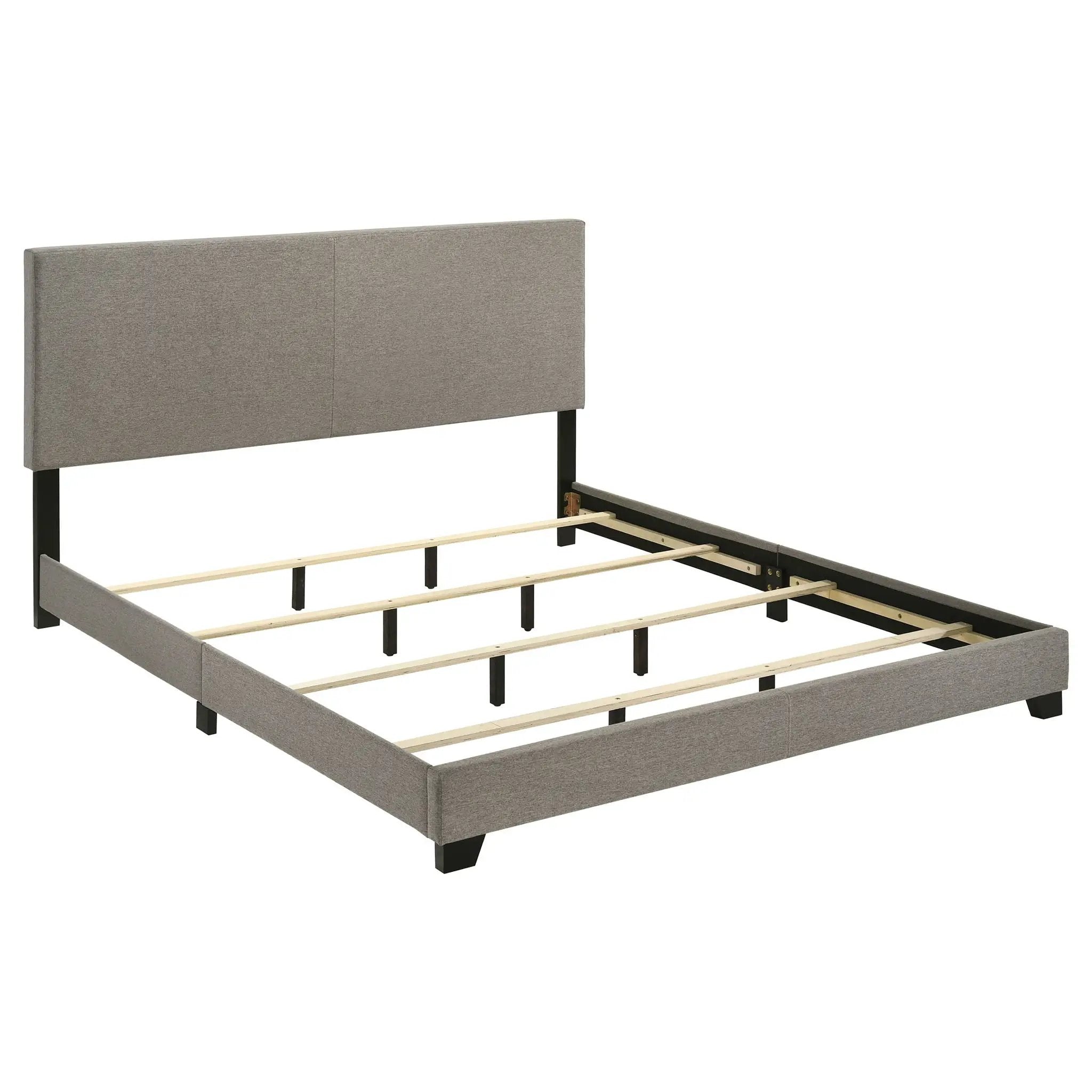 Dorian Fabric Upholstered California King Panel Bed Taupe by Unique Piece Furniture