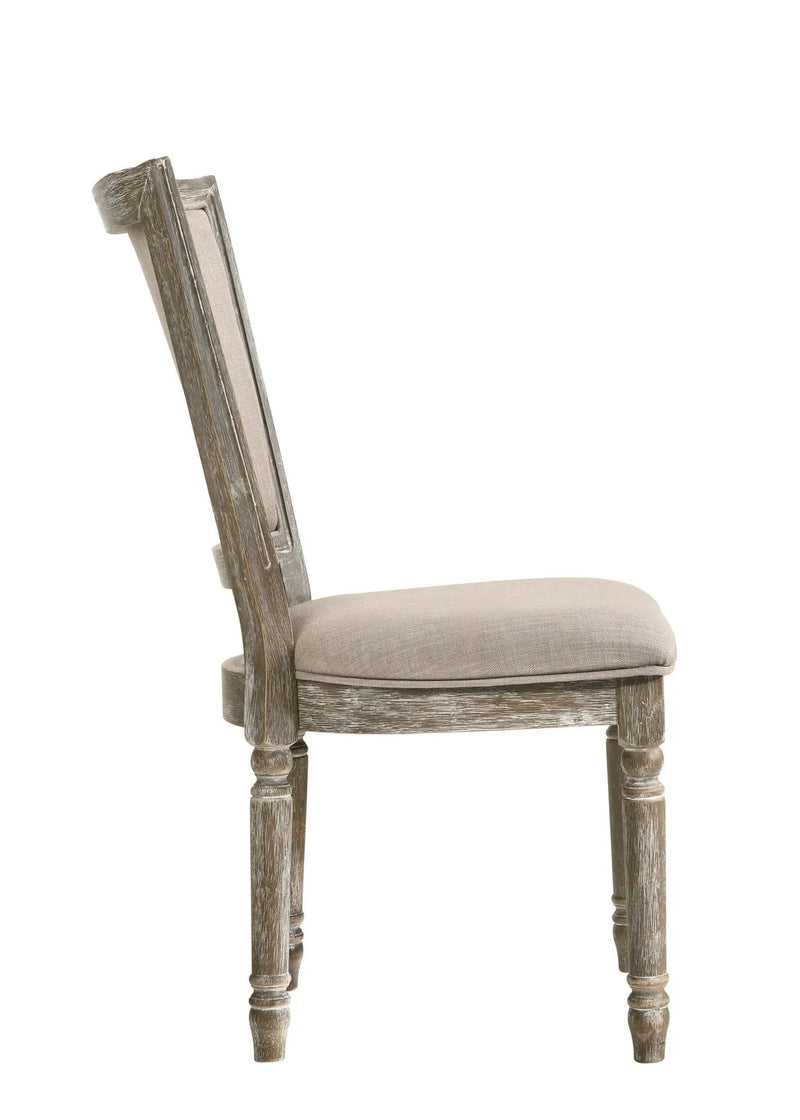 Gabrian - Two Tone, Reclaimed Side Chair (Set of 2) - Beige / Gray by Unique Piece Furniture