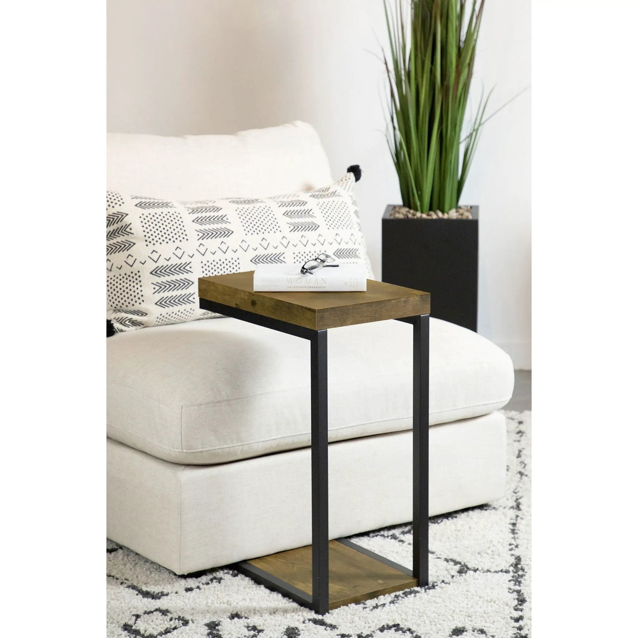 Snack Table With Industrial Base by HouseOfZazla
