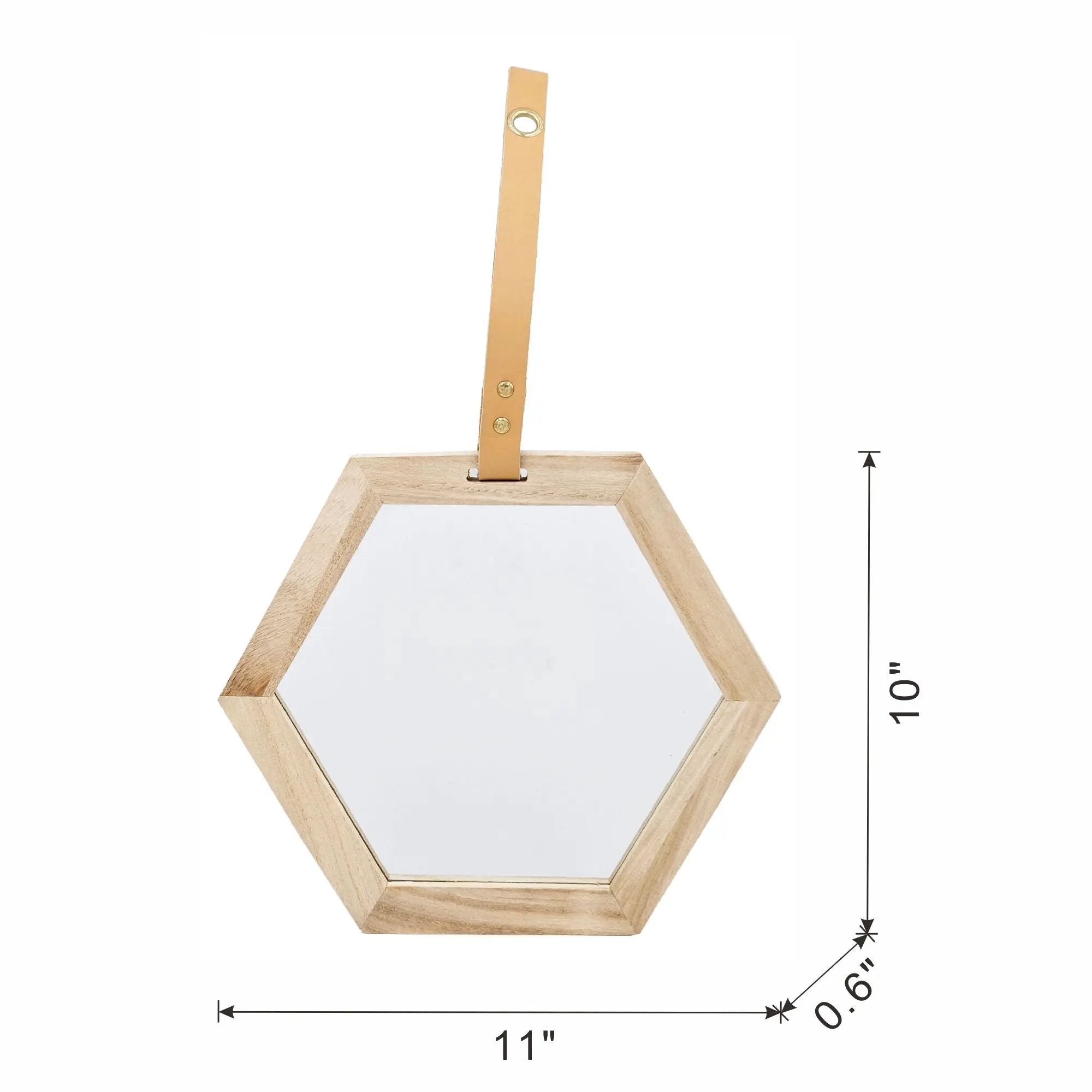 Harlan - Wall Accent Hexagon Mirror by HouseOfZazla