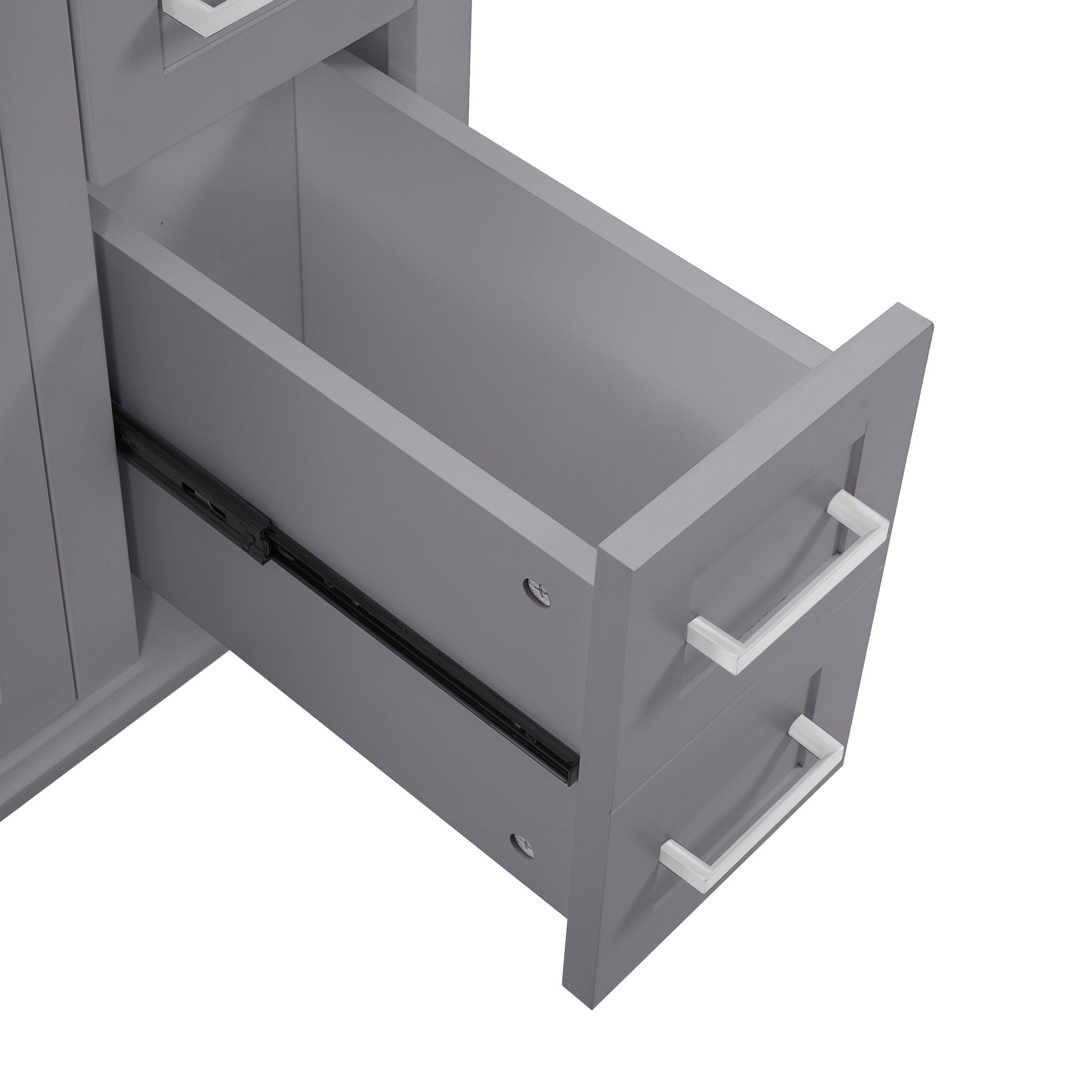 Modern Bathroom Vanity With Sink, Storage Cabinet, Soft Close Doors, Deep & Standard Drawers by HouseOfZazla