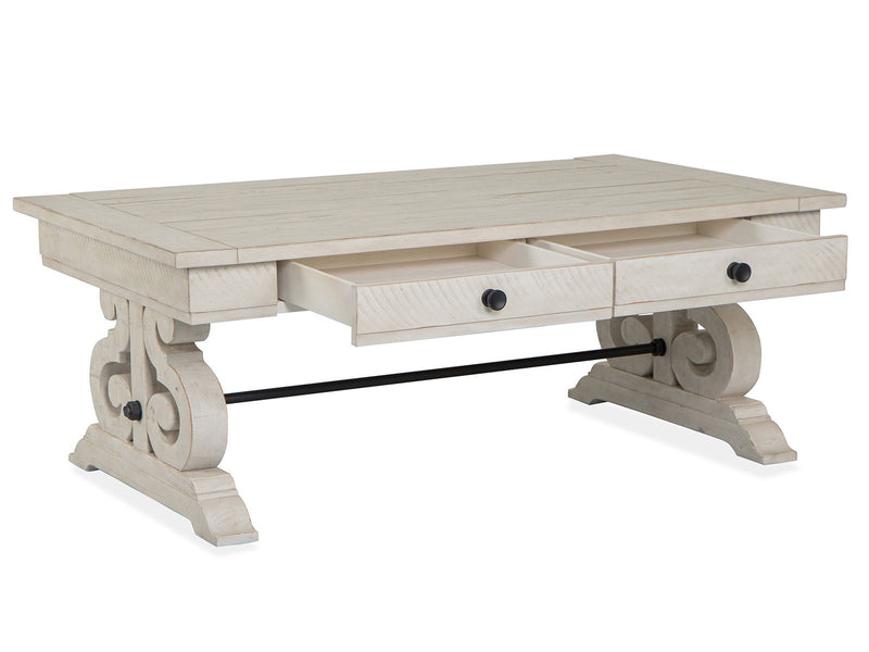Bronwyn - Rectangular Cocktail Table - Alabaster, photo 4 of 7