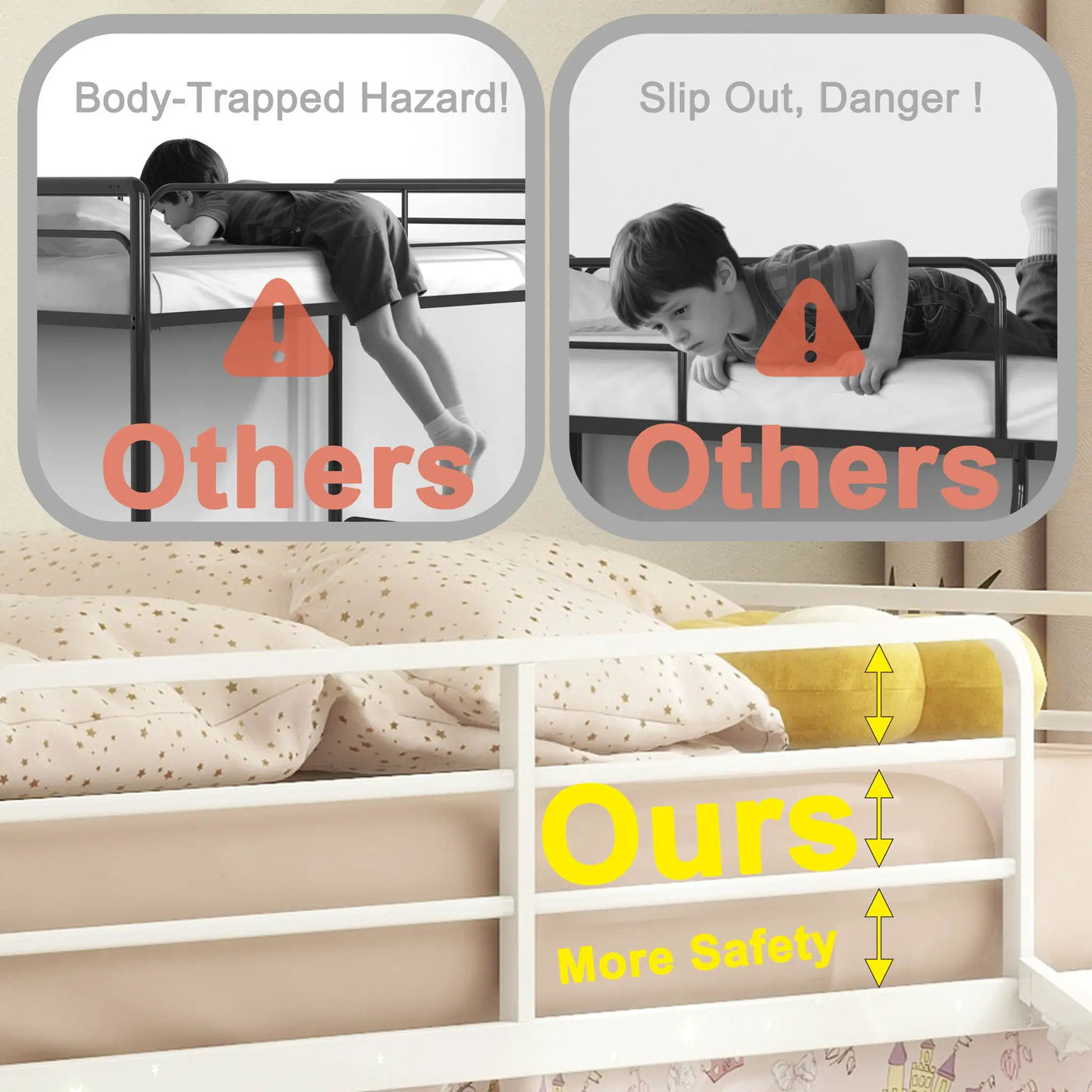 Ethan - Bunk Bed With Desk, Charging Station, Storage Shelves by HouseOfZazla